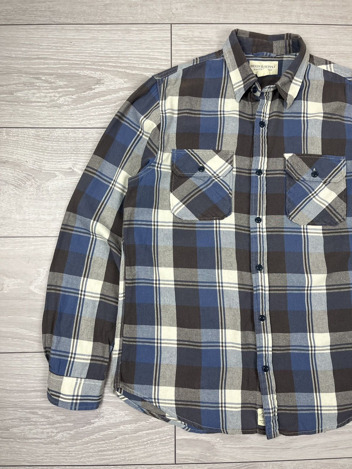 Denim & Supply Ralph Lauren Ralph Lauren Denim Supply Flannel Plaid Button Shirt Size US L / EU 52-54 / 3 - 4 Thumbnail