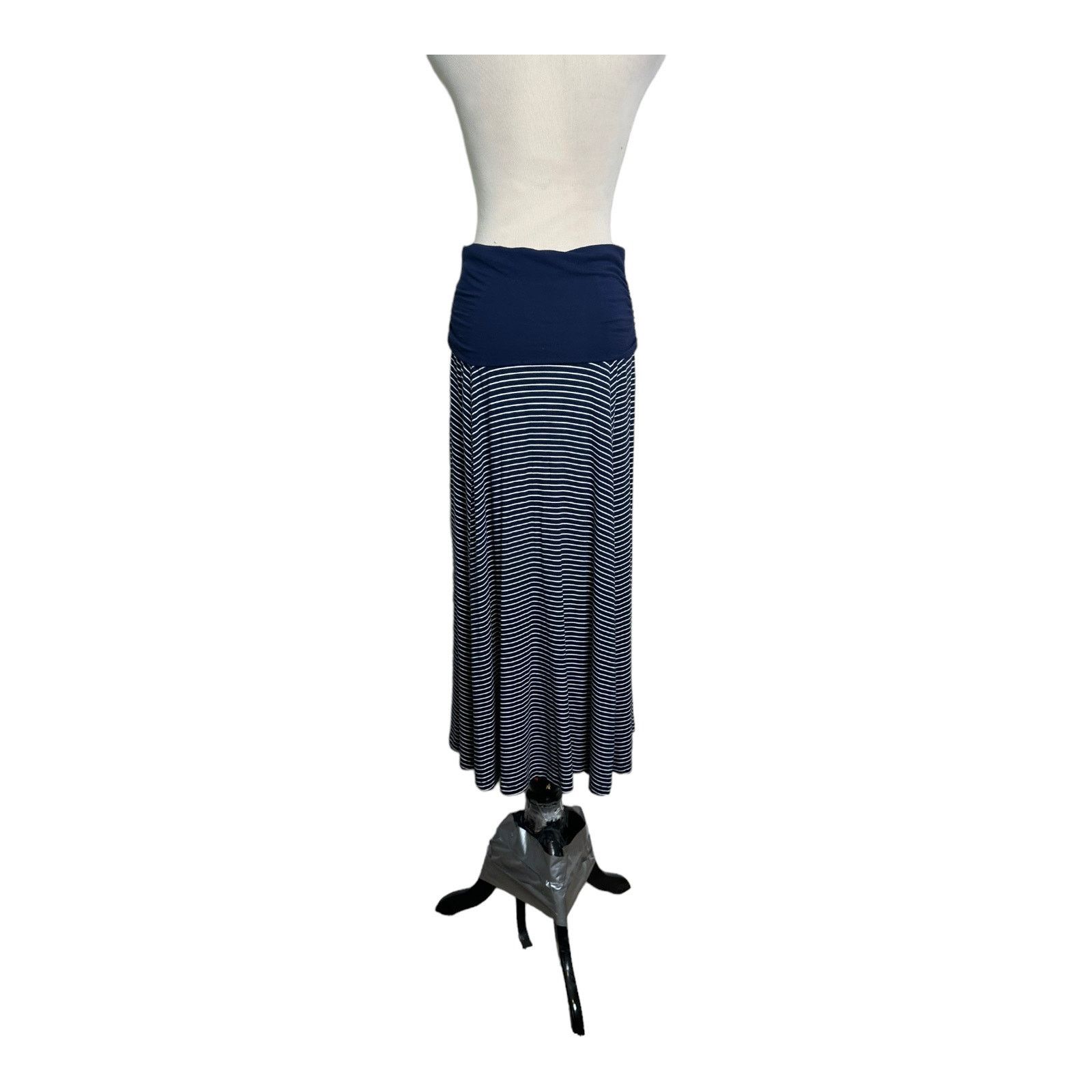 Gap Gap blue striped pull on casual maxi skirt size XS Size 28" / US 6 / IT 42 - 7 Thumbnail