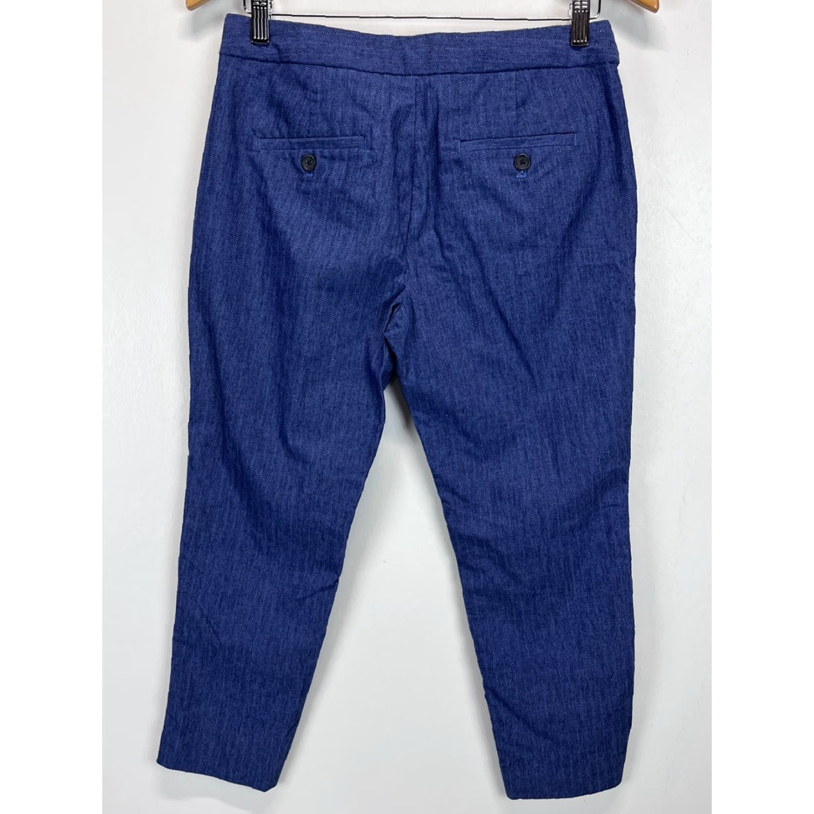 Banana Republic Womens Banana Republic Linen Blend Avery Ankle Pants Sz 4 Petite VGUC Belt Size 27" / US 4 / IT 40 - 3 Thumbnail