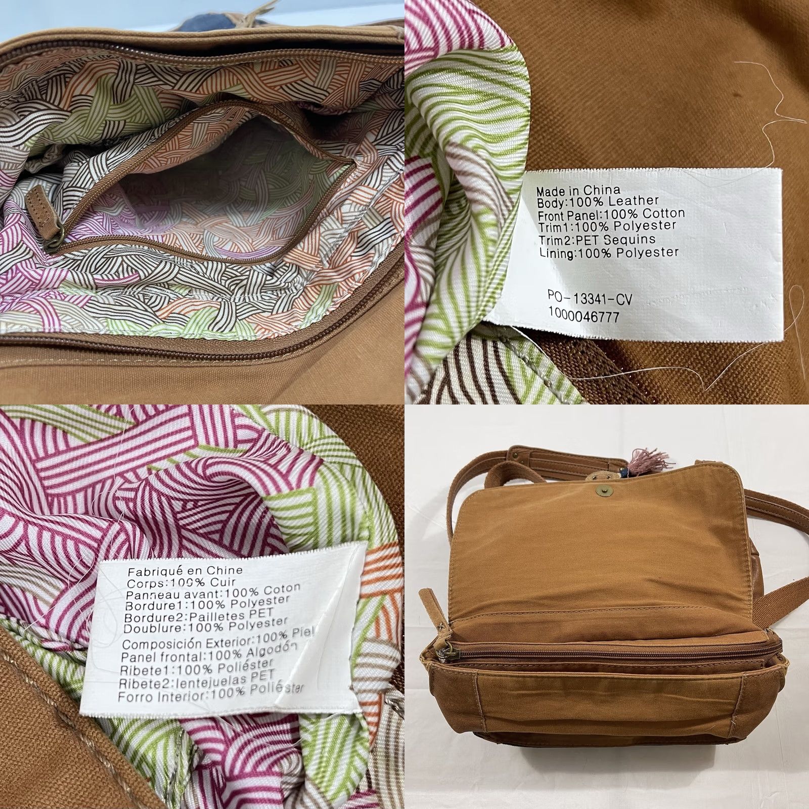 The Sak The Sak Ventura Convertible Bohemian Style Denim Leather Crossbody Backpack Size ONE SIZE - 8 Thumbnail