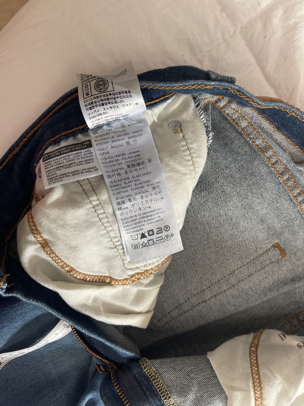 Levi's Levi's Men's 511 STRETCH Denim Jeans - Deep Blue - W34 L30 Size US 34 / EU 50 - 4 Thumbnail