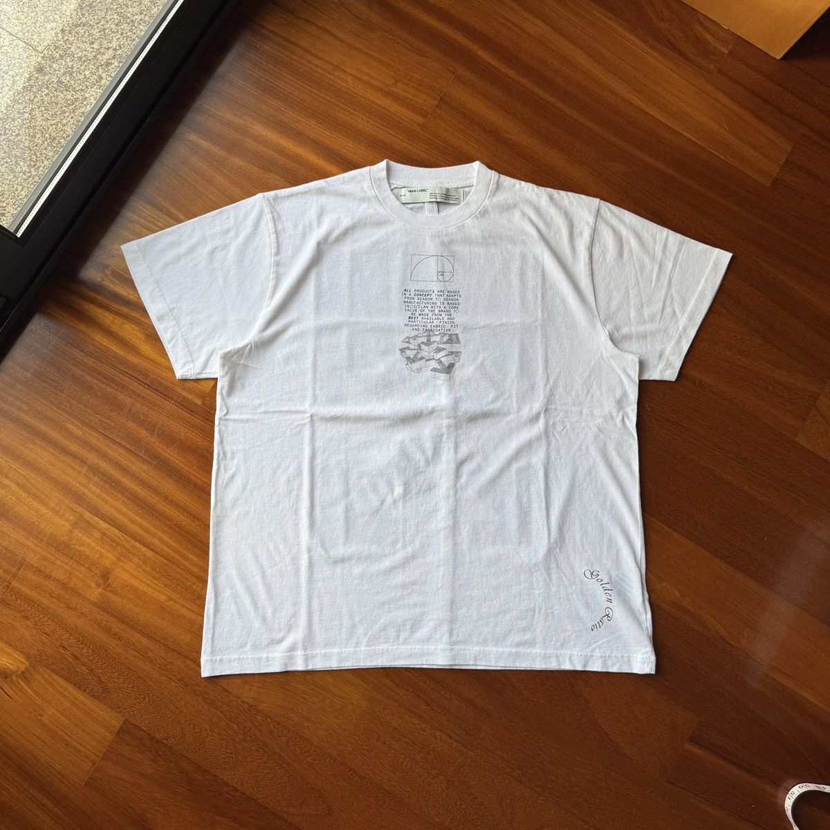 Off-White Off-White the golden ratio arrow tee baggy fit Size US XL / EU 56 / 4 - 3 Thumbnail