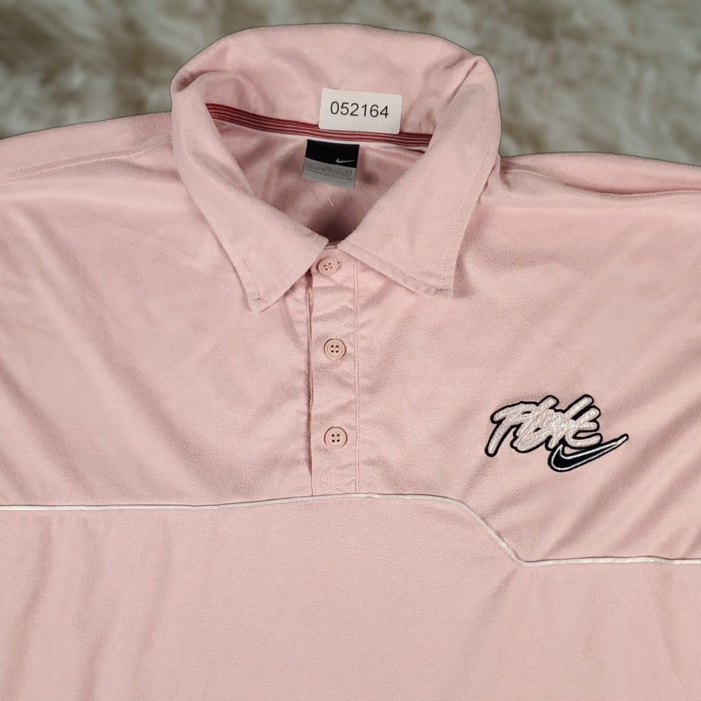Nike VINTAGE Nike Polo Shirt Mens XL Pink Short Sleeve Swoosh Activewear Classic Size US XL / EU 56 / 4 - 1 Thumbnail