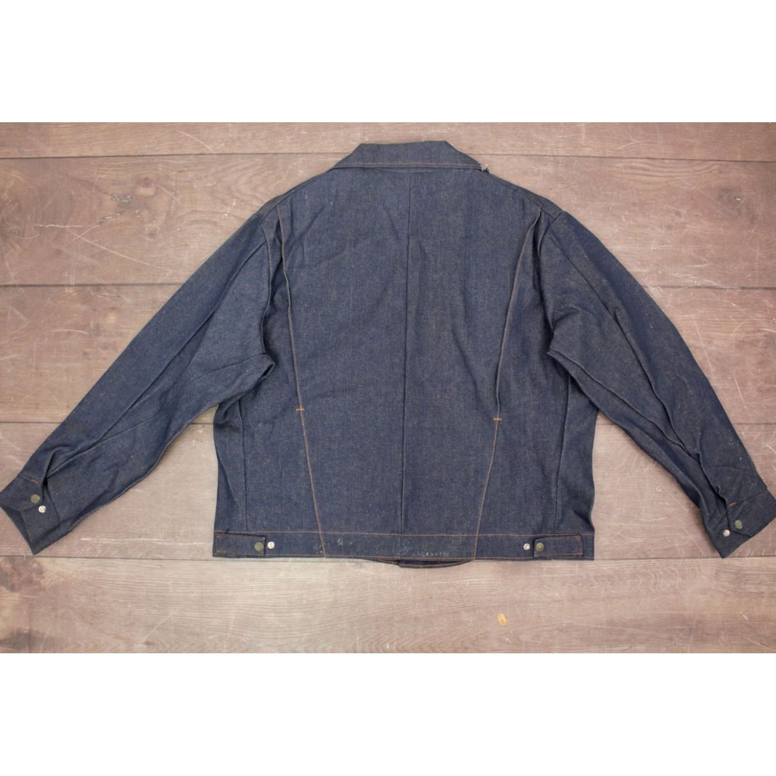 Vintage VTG Key Denim Jacket 2XL 52 Big & Tall 1970s Blue Denim Jacket Mens 70s Jean Jacket US Origin NOS Vintage Jacket Size US 36 / EU 52 - 2 Thumbnail