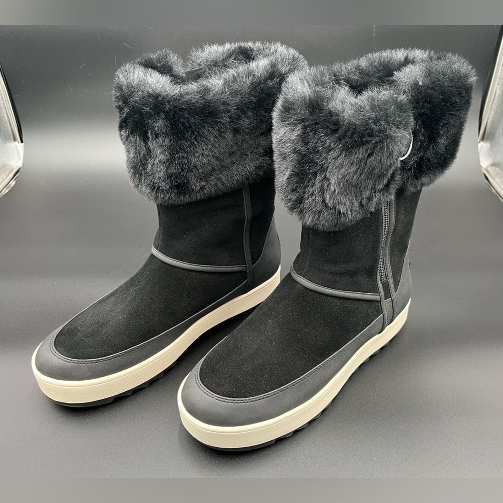 Ugg Koolaburra by UGG Tynlee Black Women's Faux Fur Suede Boot Size US 9 / IT 39 - 1 Thumbnail