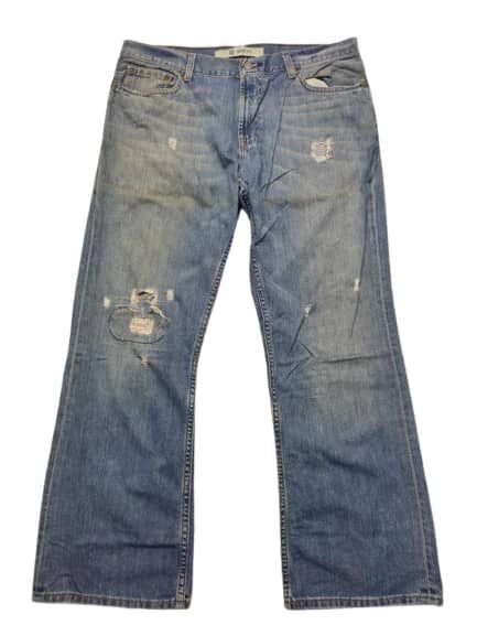 Gap GAP VINTAGE JEANS BOOT FIT DISTRESSED DENIM BAGGY Size US 37 - 1 Thumbnail