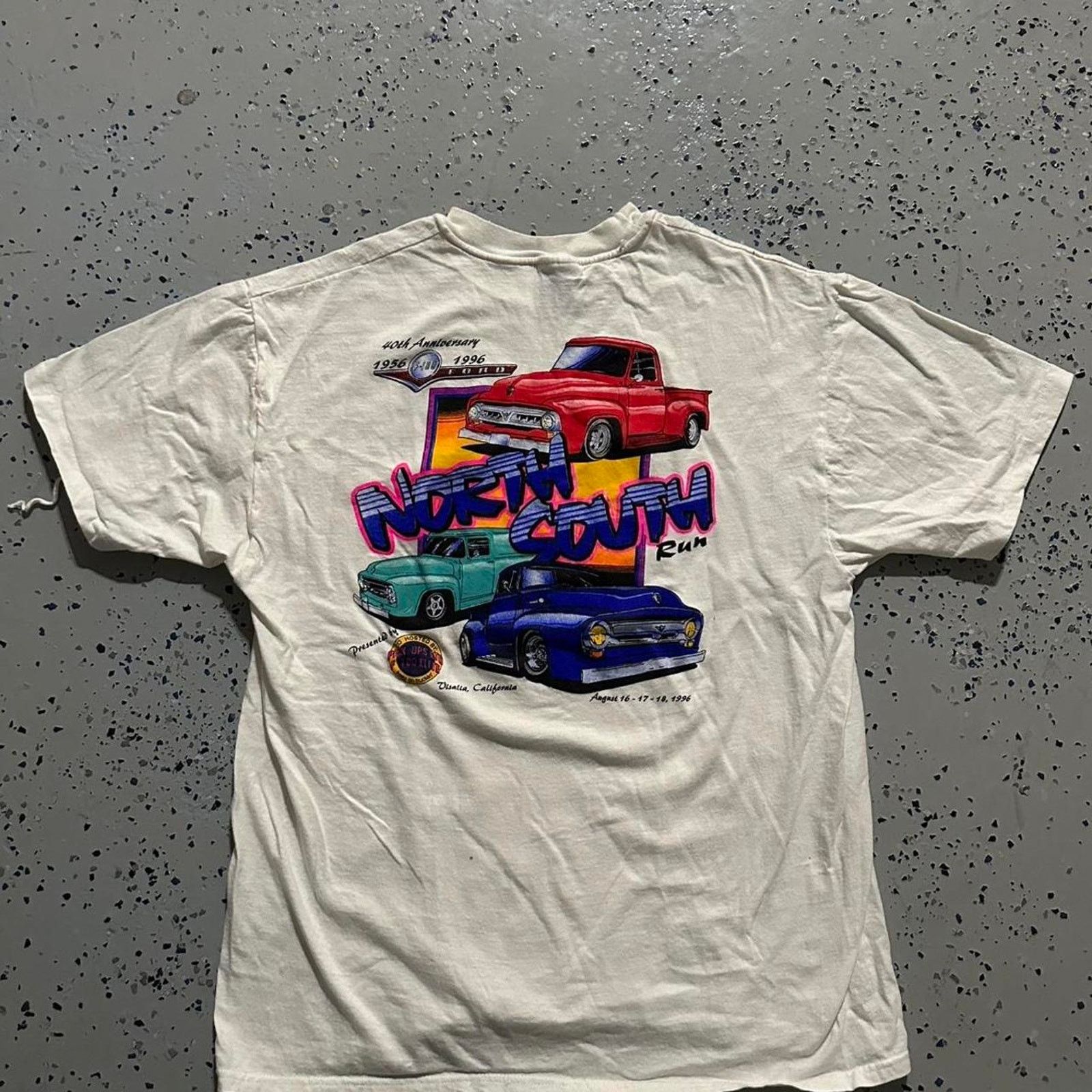 NASCAR 1996 North South Auto Car Run Tee Size US L / EU 52-54 / 3 - 1 Thumbnail