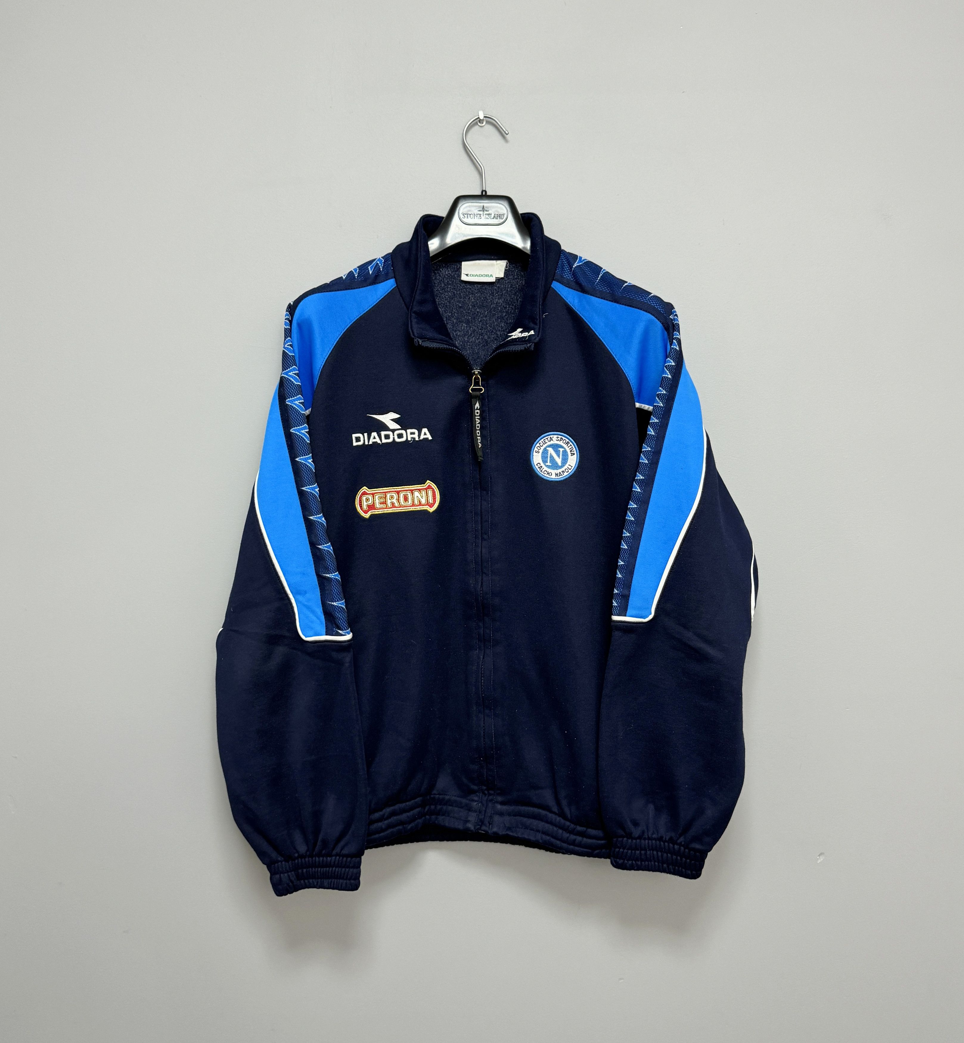 Diadora SSC Napoli Diadora 2000 2001 Track Jacket Full Zip Size L Size US L / EU 52-54 / 3 - 1 Thumbnail