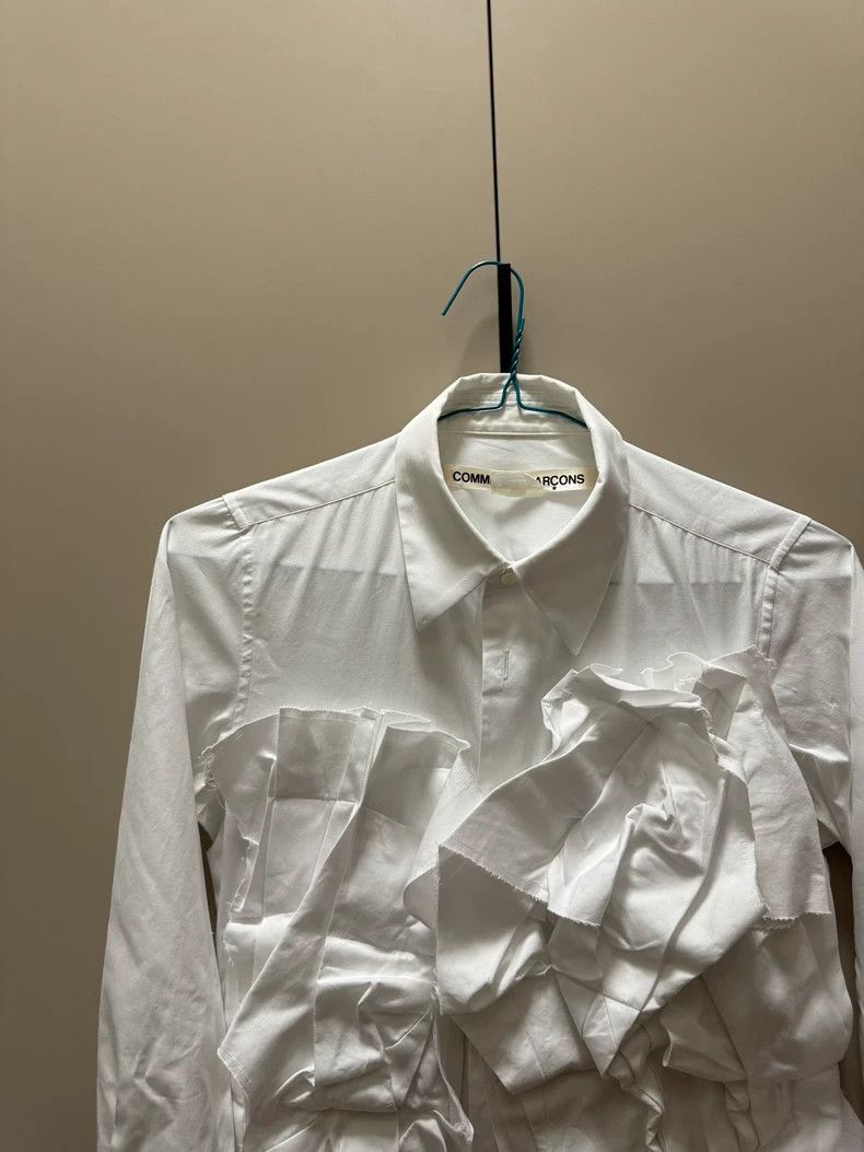 Comme des Garcons Comme Des Garcons White pleated shirt 2502-Nextarrow Size S / US 4 / IT 40 - 2 Thumbnail