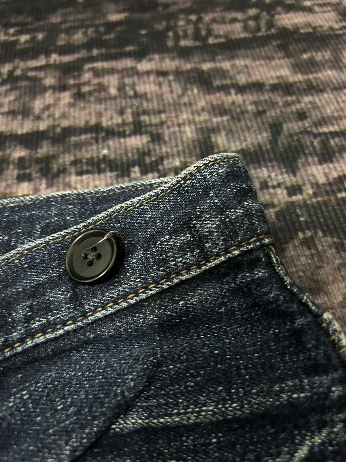 Nigel Cabourn Nigel Carbourn Distressed Selvedge Jeans Size 28" / US 6 / IT 42 - 12 Thumbnail
