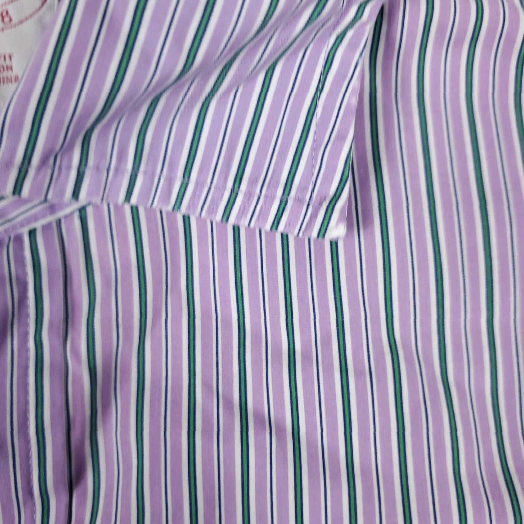 Brooks Brothers VINTAGE Brooks Brothers Purple Striped Button-Up Shirt Large Casual Long Sleeve Mens Size US L / EU 52-54 / 3 - 5 Thumbnail