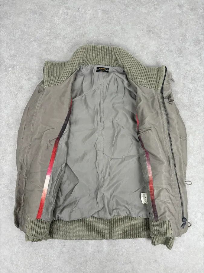 Diesel 2000s Diesel Taupe Bomber Utility Army Jacket Size US M / EU 48-50 / 2 - 7 Thumbnail