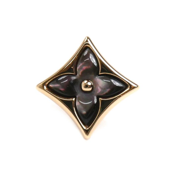 Louis Vuitton Louis Vuitton Louis Vuitton Puce Star Blossom Au750 Earring Metal Earrings Q96433 Size ONE SIZE - 1 Thumbnail