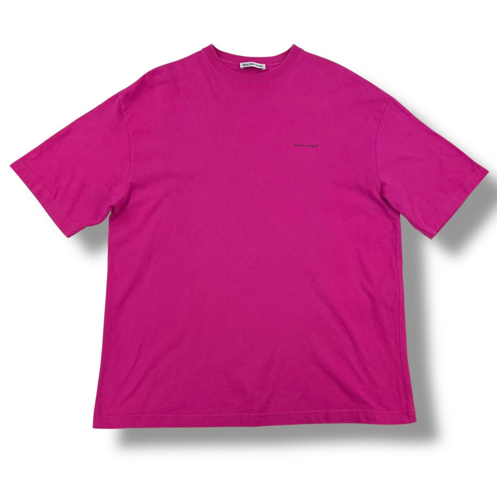 Balenciaga Balenciaga Mini Copyright Logo Pink T Shirt Size US M / EU 48-50 / 2 - 2 Thumbnail