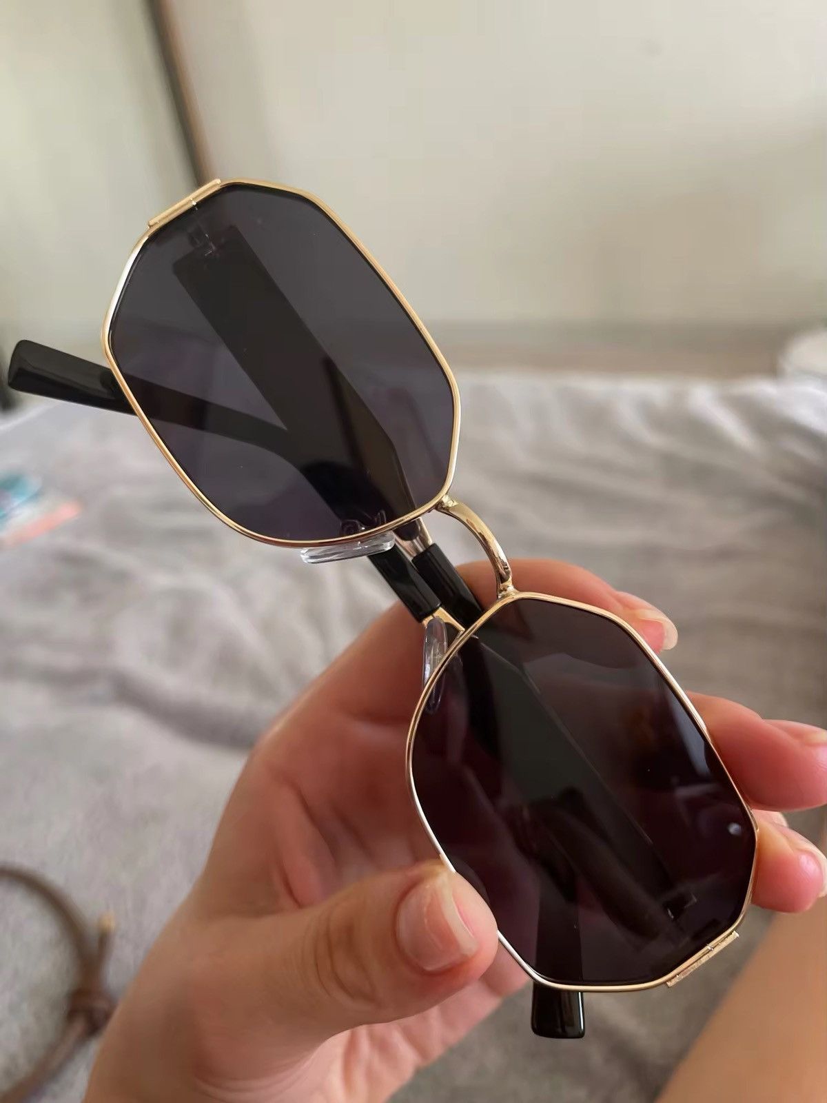 Other Retro Metal Rectangle Sunglasses Size ONE SIZE - 5 Thumbnail