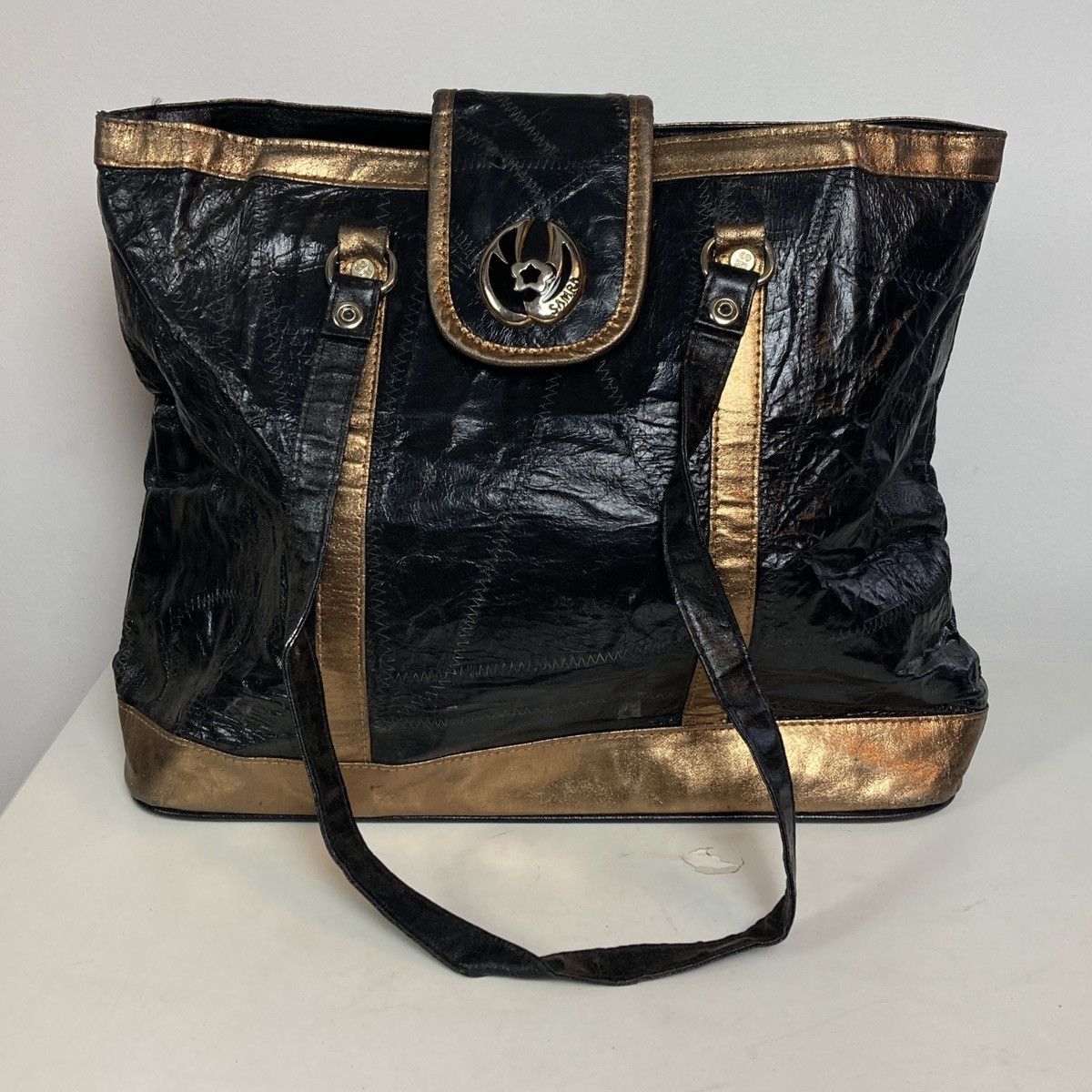 Vintage Avant garde Y2k Korean leather bag Size ONE SIZE - 1 Thumbnail