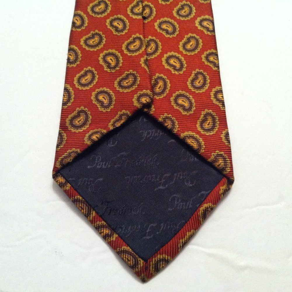 Paul Fredrick PAUL FREDRICK MEN'S NEW 100%SILK TIE WIDTH: 3 1/2" Size ONE SIZE - 2 Thumbnail