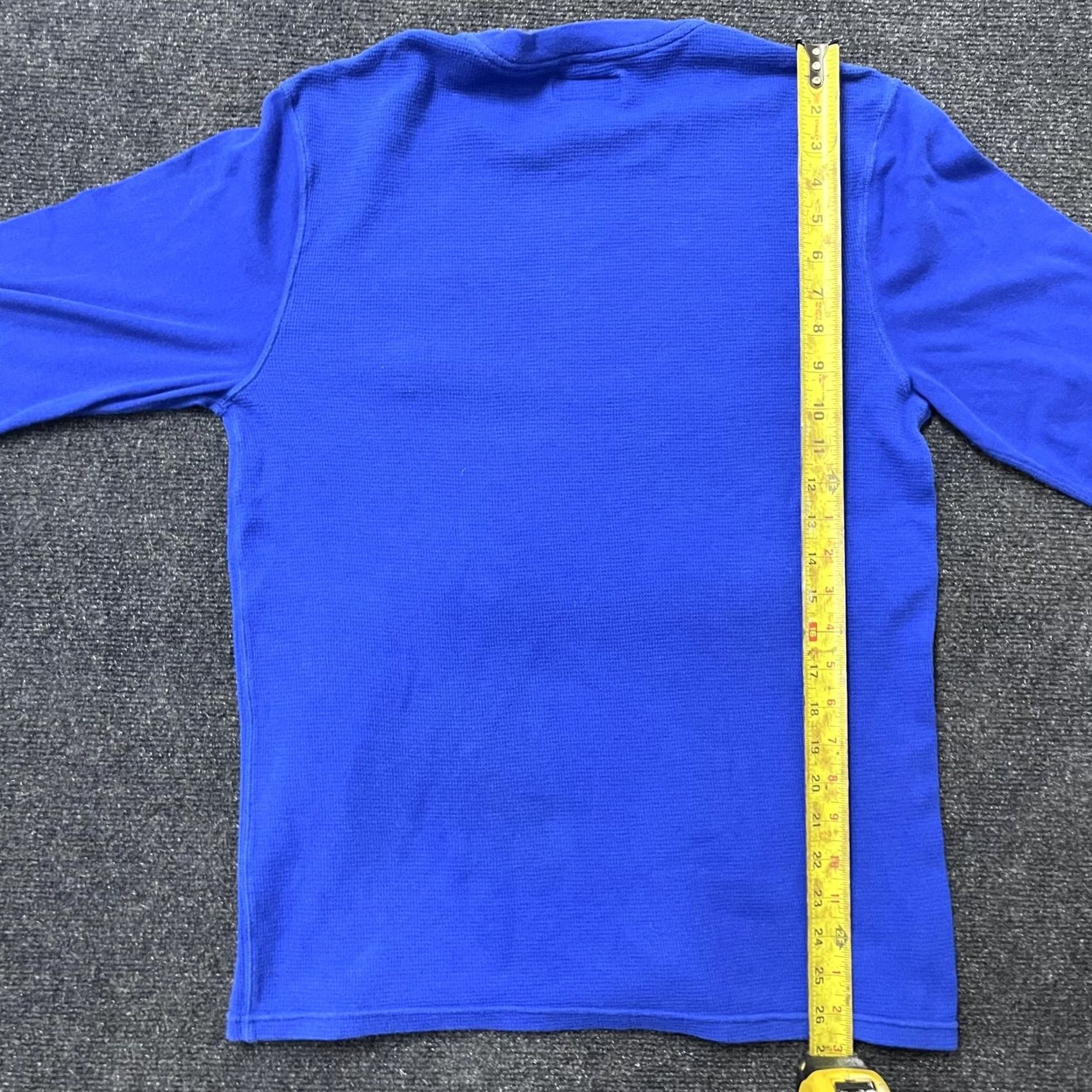 Polo Ralph Lauren Polo Ralph Lauren Shirt Mens Large Blue Thermal Waffle Long Sleeve Polo Bear Size US L / EU 52-54 / 3 - 5 Thumbnail