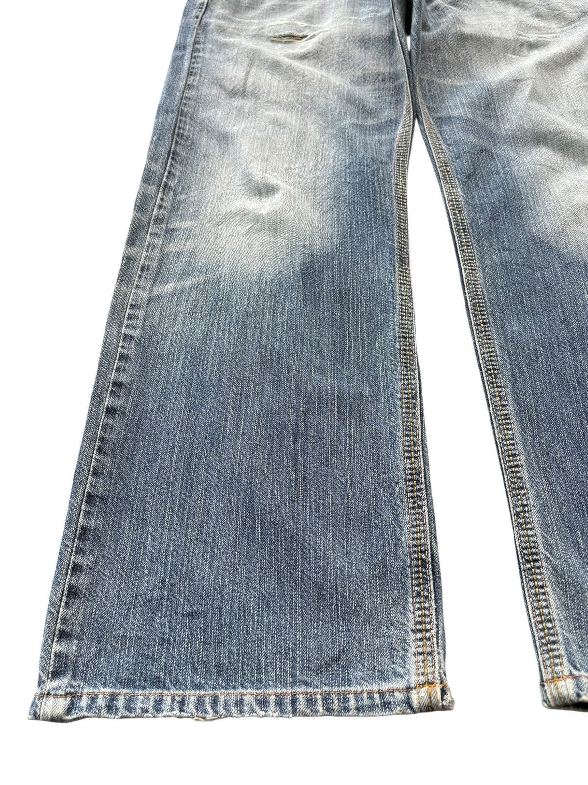 Edwin Exclusive Vintage Edwin Faded Distressed Baggy Jeans Size US 36 / EU 52 - 6 Thumbnail