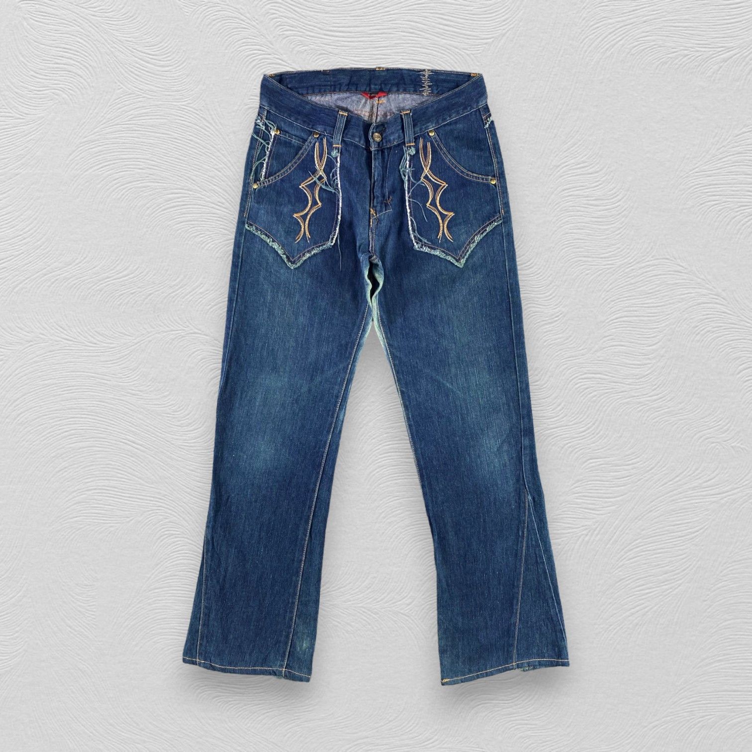 Edwin Vintage Edwin 503 Jeans Flare Denim KJ3357 Size US 31 - 1 Thumbnail