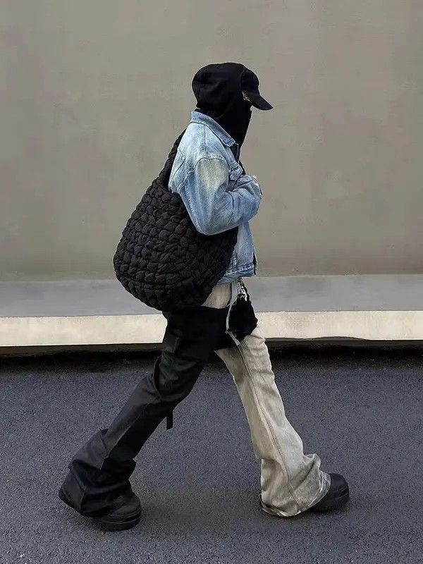 Japanese Brand × Jean Vintage washed black and white patchwork jeans Size US 32 / EU 48 - 4 Thumbnail