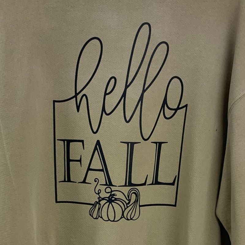 American Eagle Outfitters New Mens Medium Brown Hello Fall Long Sleeve AEO Sweatshirt Size US M / EU 48-50 / 2 - 2 Thumbnail