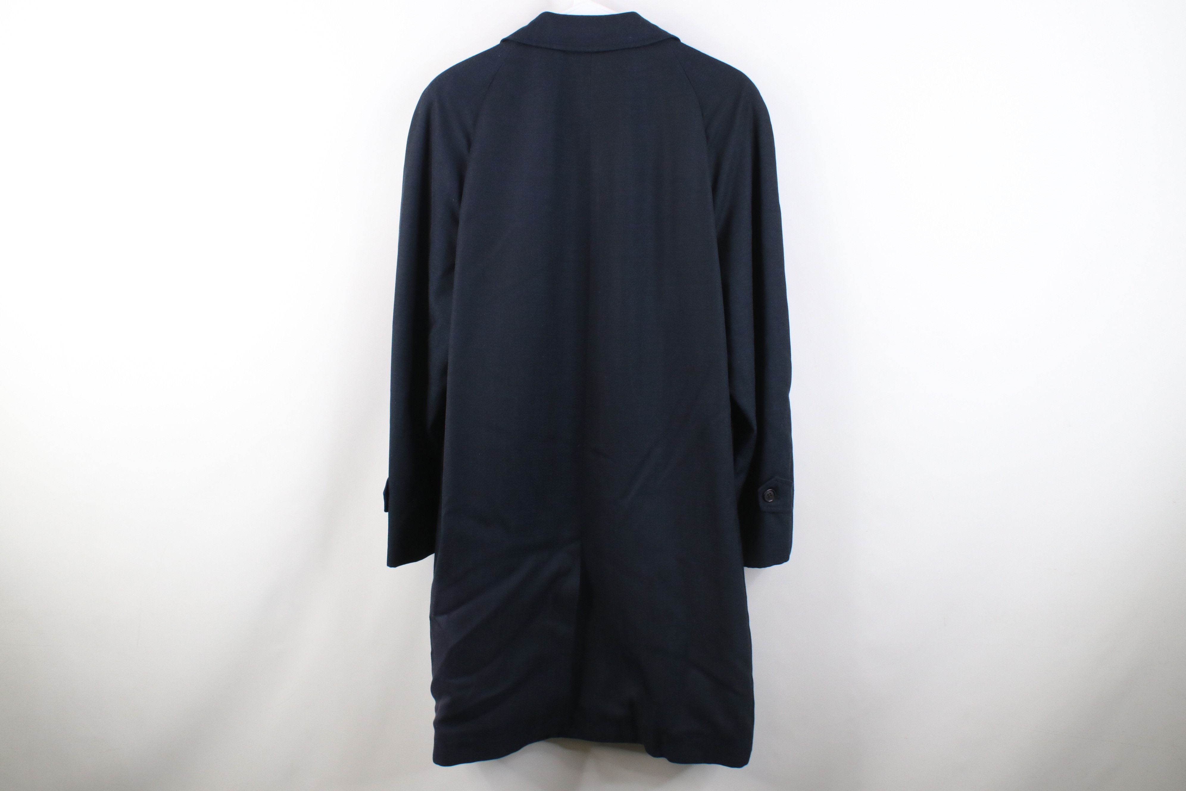 Vintage Vintage 50s 60s Gabardine Knit Overcoat Jacket Blue USA Size US L / EU 52-54 / 3 - 13 Thumbnail
