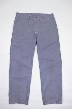 Vintage Denim 1960s Swiss Work Pants / Chore Trousers Salt & Pepper Grey 
