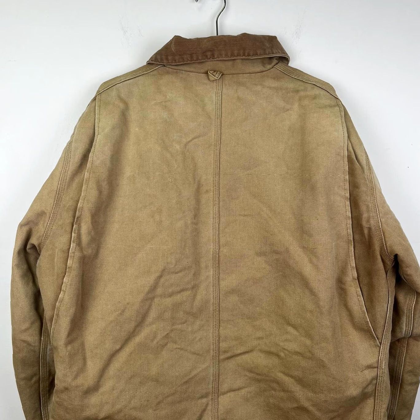 Carhartt VINTAGE Carhartt Insulated Jacket Mens XL Cotton Bomber Jacket Tan Brown Collar Casual Workwear Outdoors Mens Jacket Size US XL / EU 56 / 4 - 6 Thumbnail