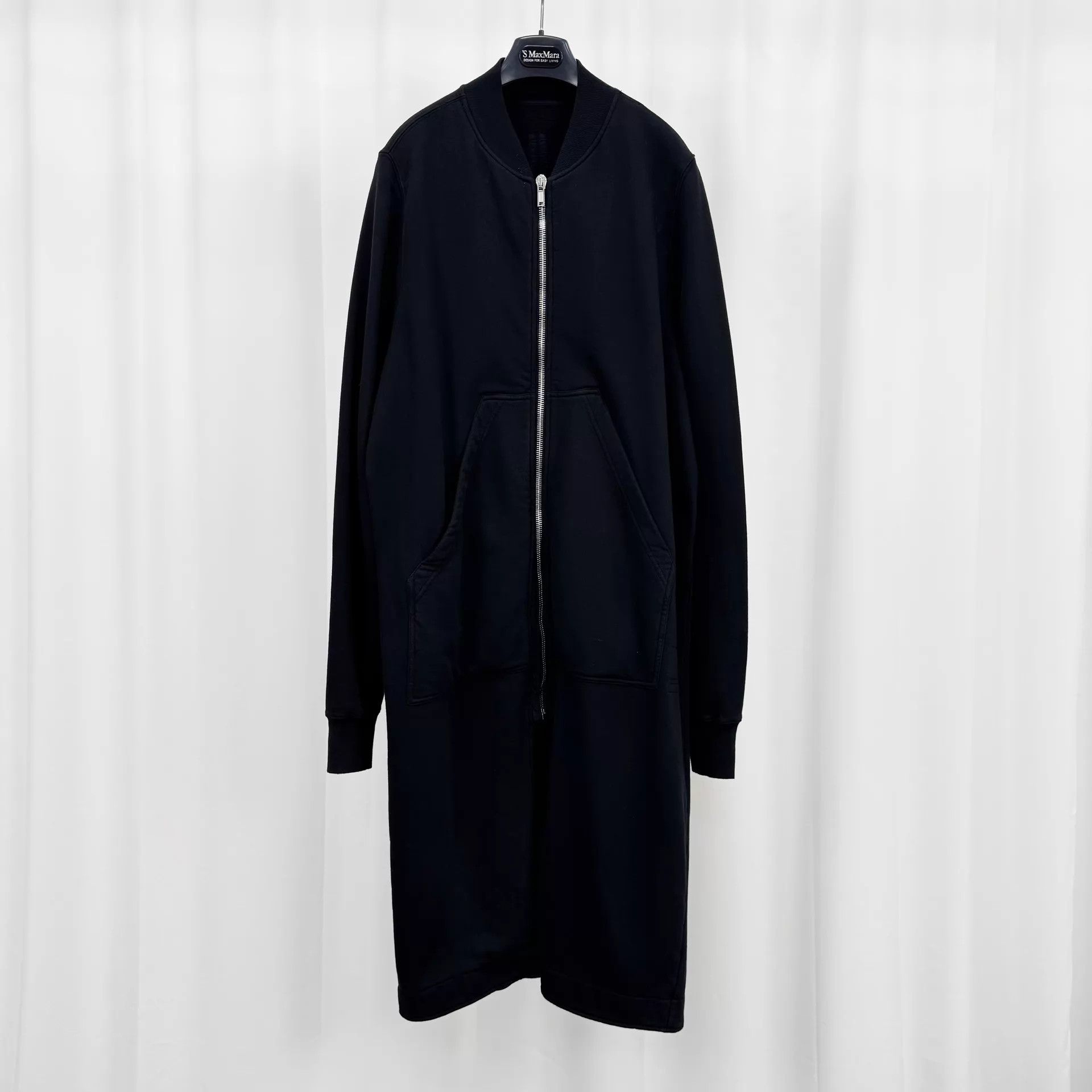 Rick Owens Rick Owens black long zipped jacket XL Size US XL / EU 56 / 4 - 1 Thumbnail