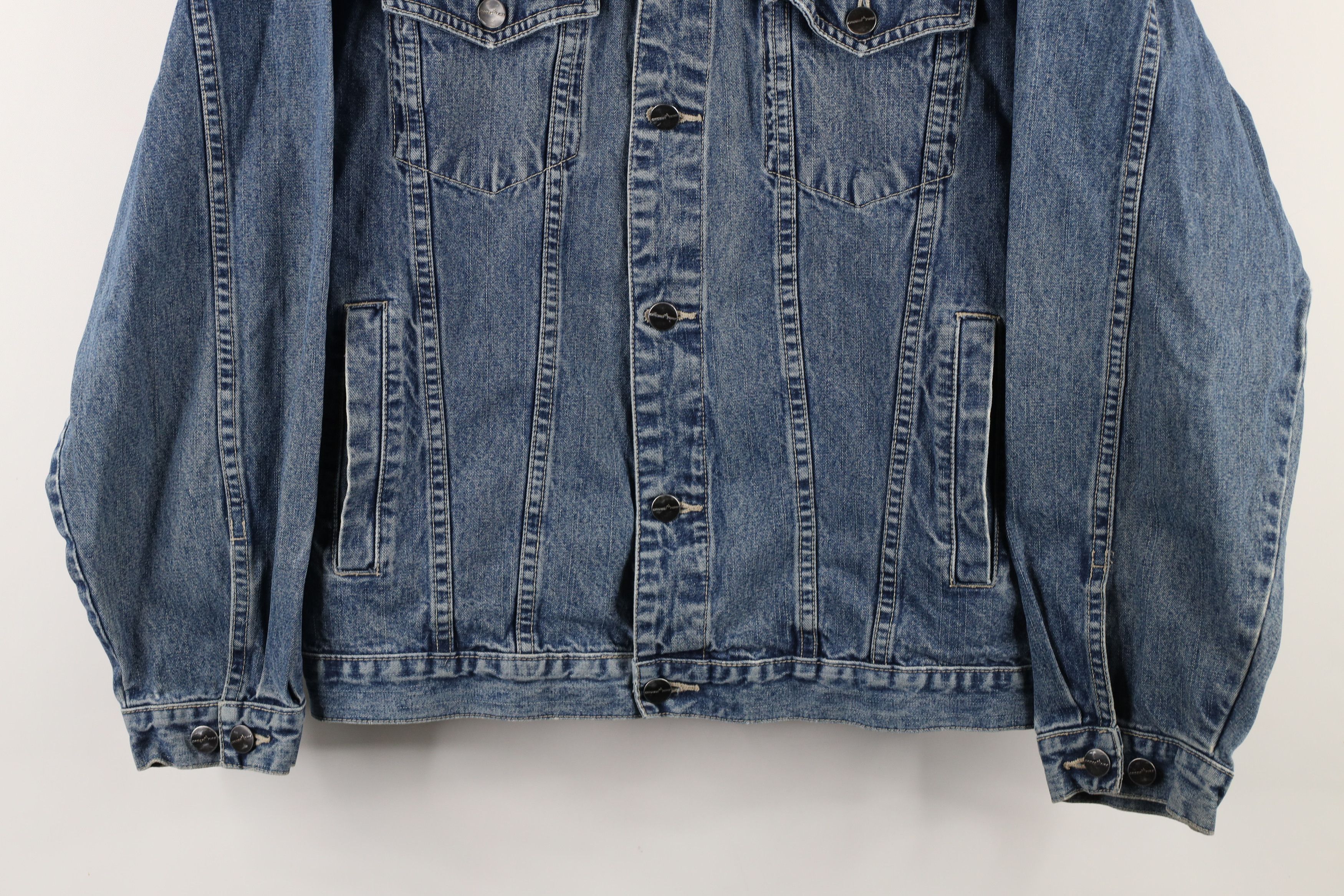 Vintage Vintage 90s Y2K Streetwear Denim Jean Trucker Jacket Blue Size US M / EU 48-50 / 2 - 3 Thumbnail