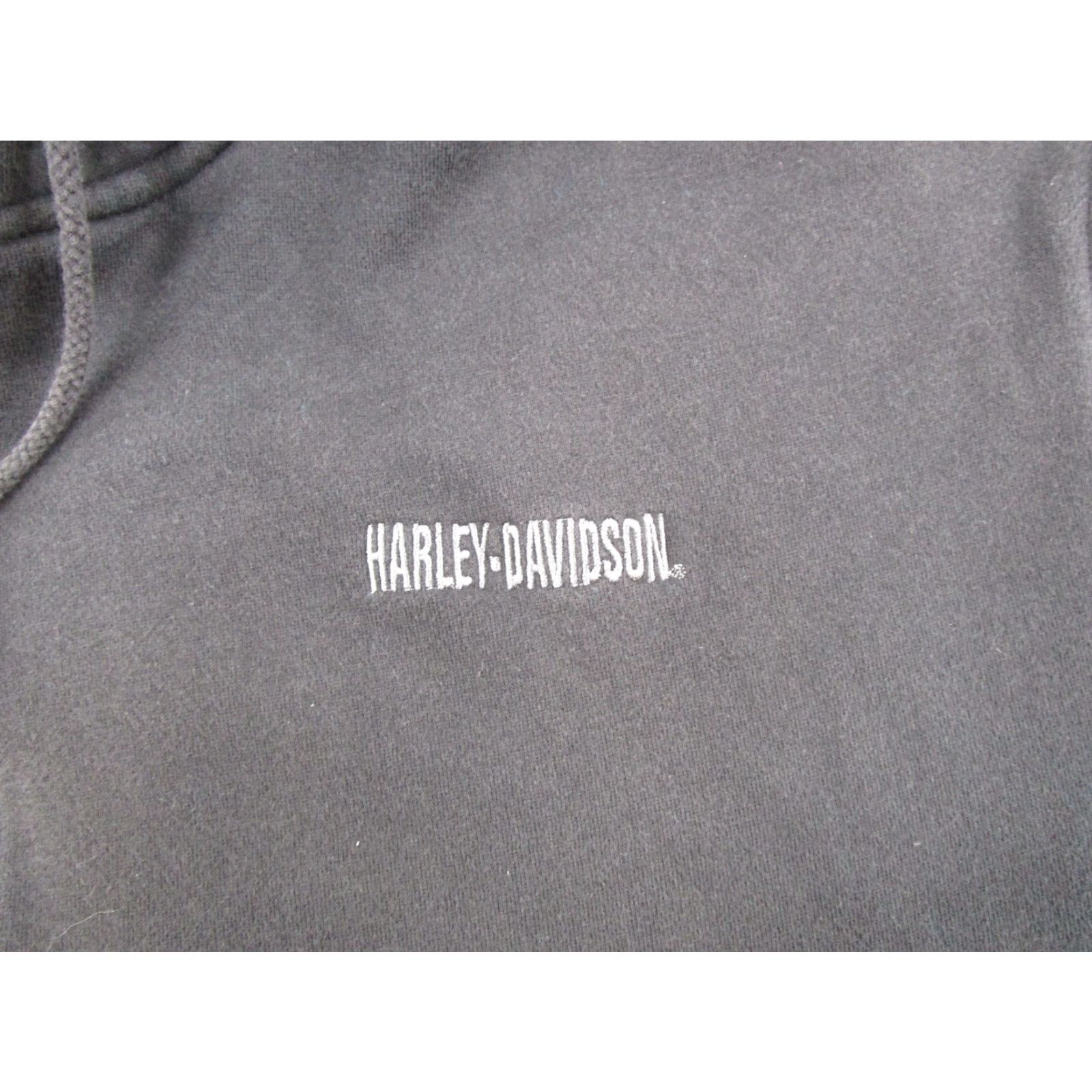 Harley Davidson VINTAGE Harley-Davidson Black Full Zip Hoodie Sweatshirt 2XL Hoodie Men Regular Size 2XL Biker 2000s Winter, Fall, Spring Size US XXL / EU 58 / 5 - 4 Thumbnail