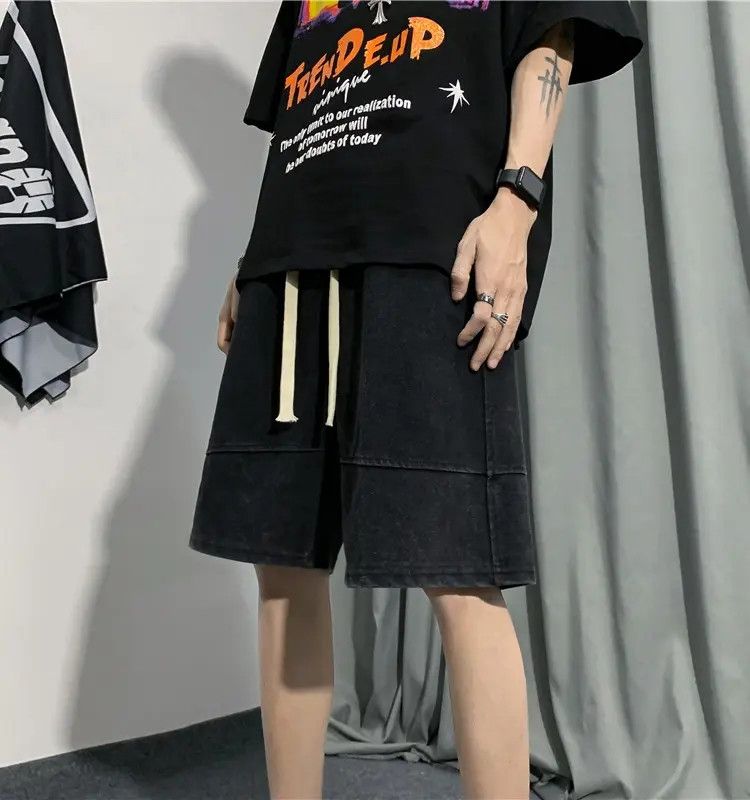 Japanese Brand × Jean Casual loose washed denim shorts Size US 32 / EU 48 - 2 Thumbnail