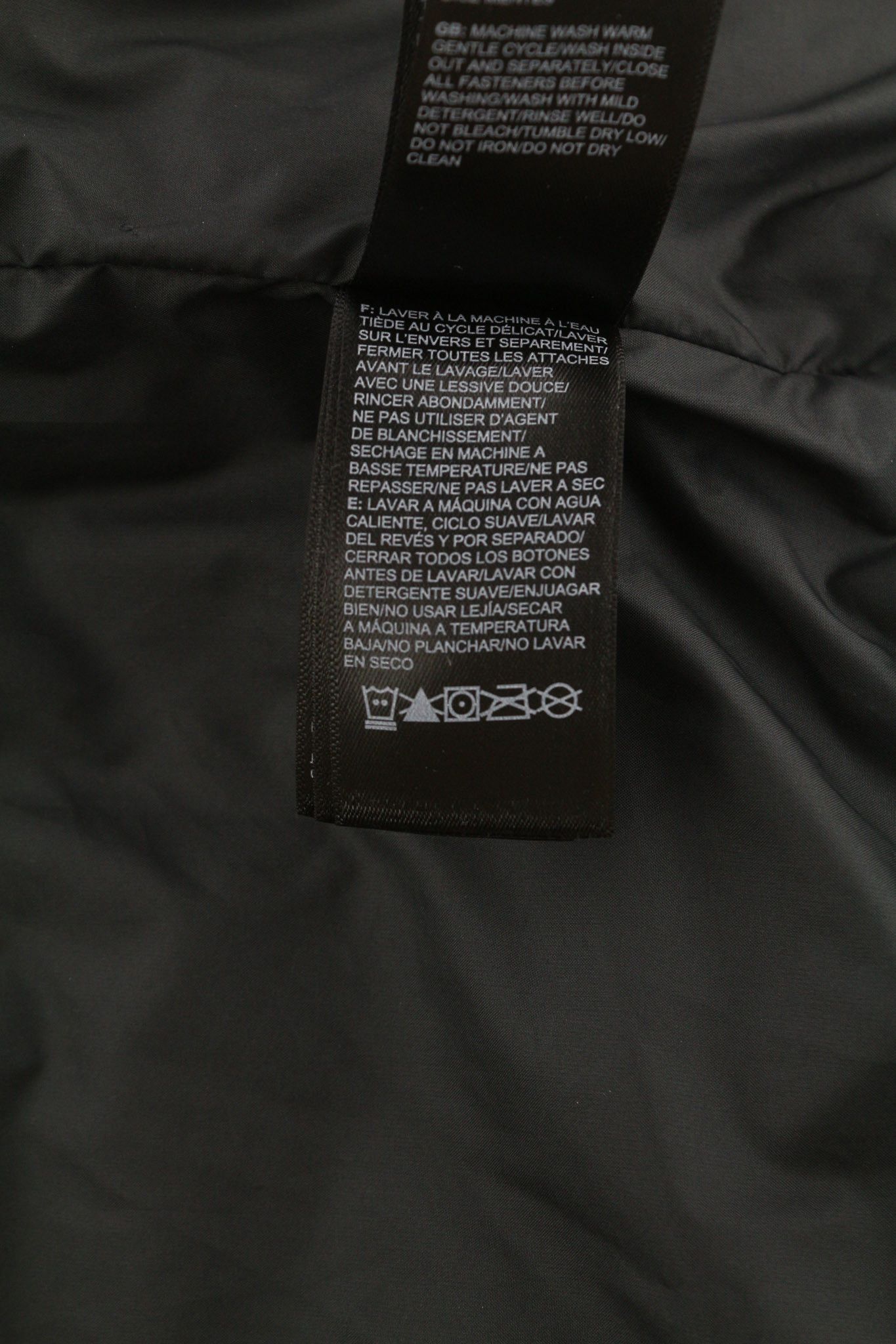 The North Face L Black Quilted High Neck Zipper 81671 Size L / US 10 / IT 46 - 9 Thumbnail
