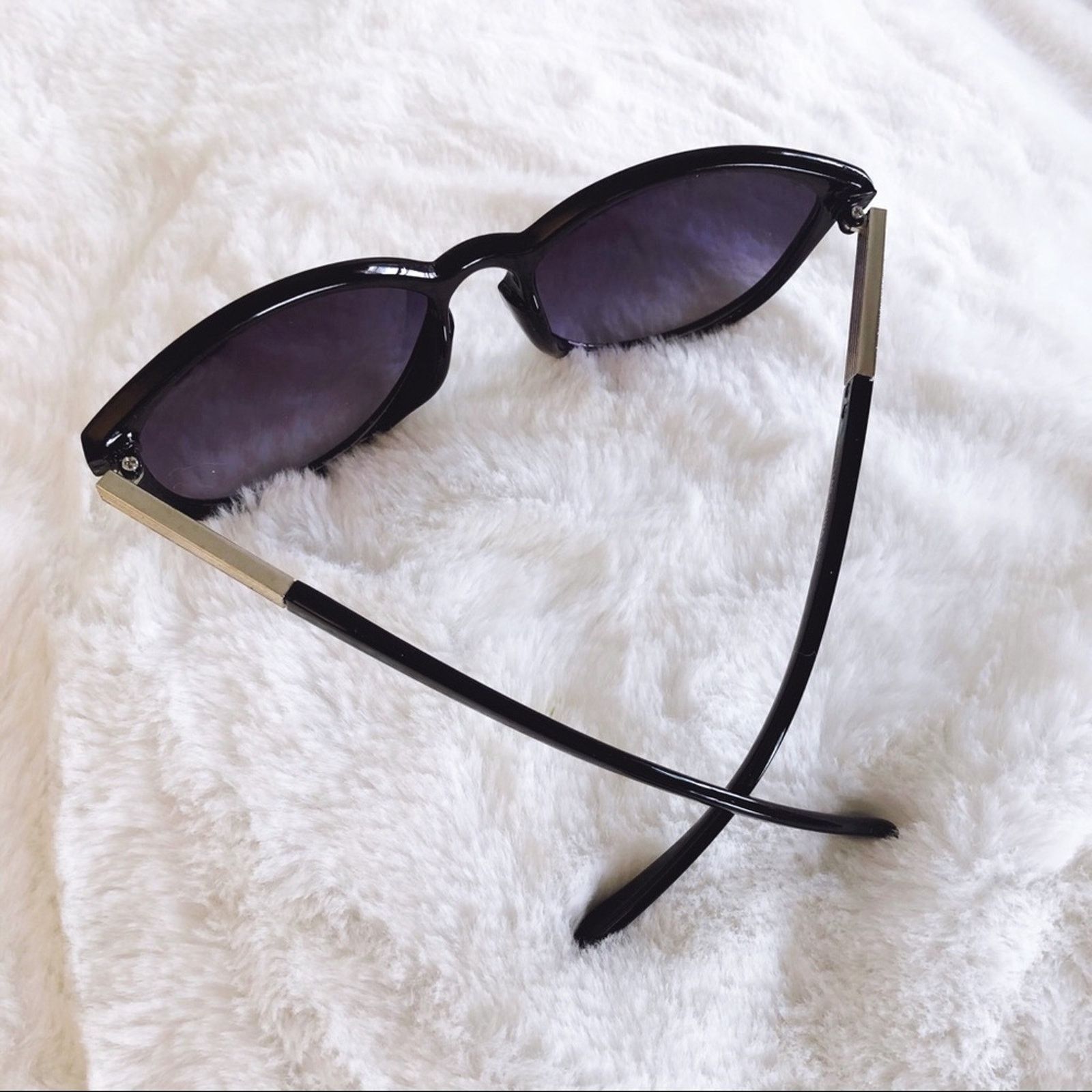 Other Celia Black Cat Eye Full Rim Sunglasses Size ONE SIZE - 7 Thumbnail