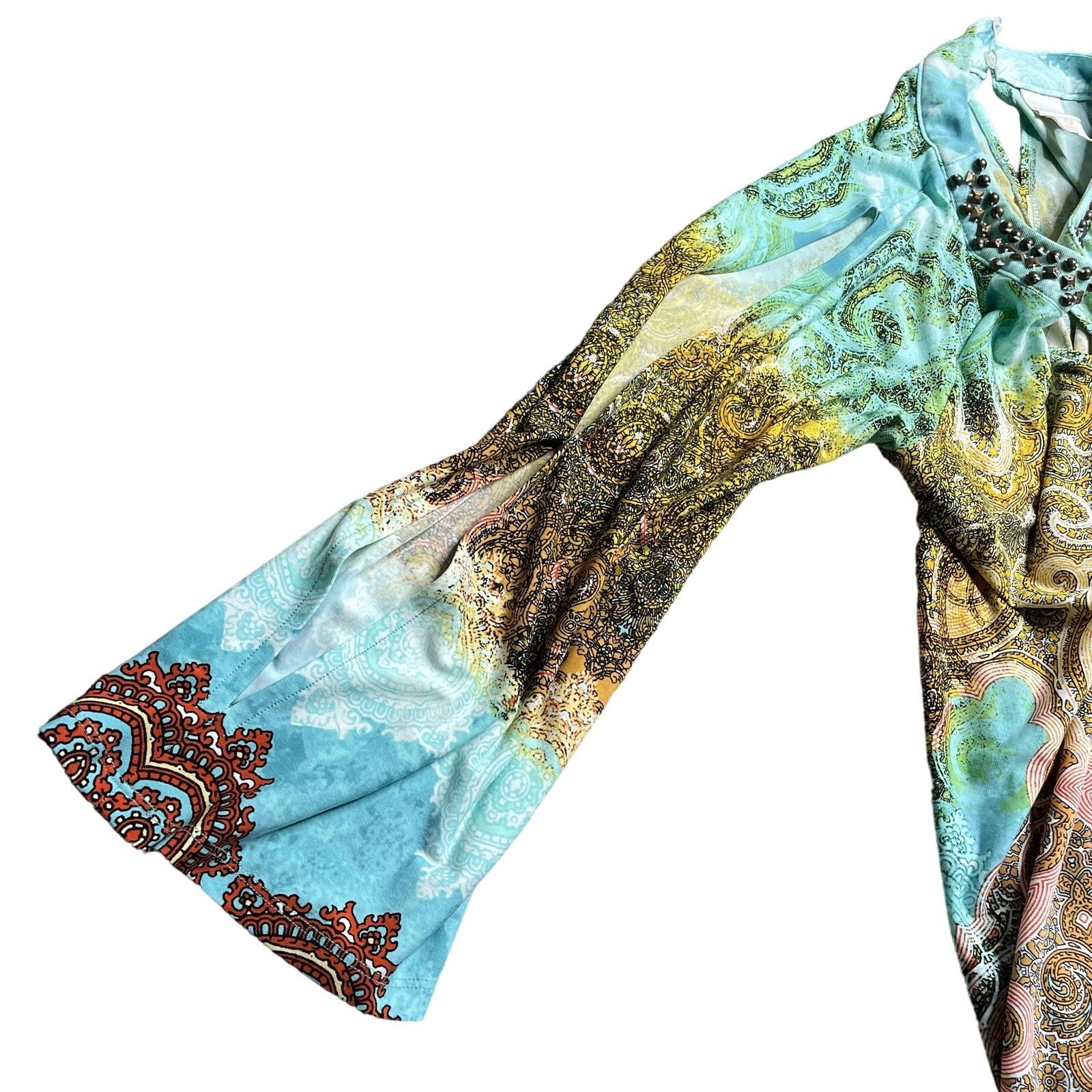 Chicos Chico's Paisley Midi Dress Size M / US 6-8 / IT 42-44 - 8 Thumbnail