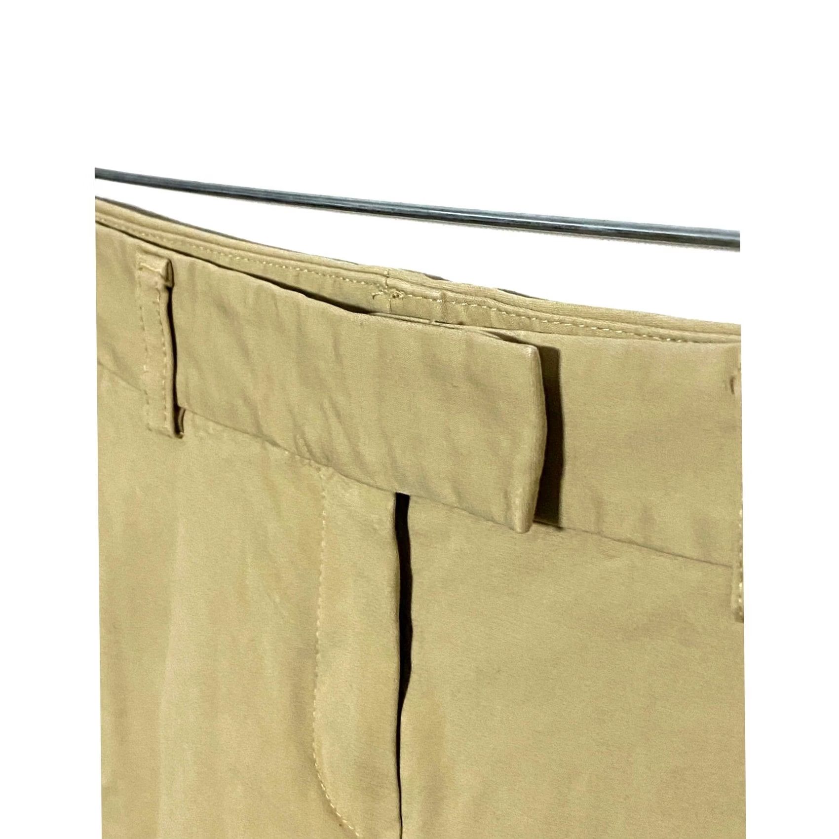 Theory Theory Chino Shorts Womens 2 Stretch Khaki Pockets Flat Front Casual Beige 8 Inseam Men? Size 26" / US 2 / IT 38 - 3 Thumbnail