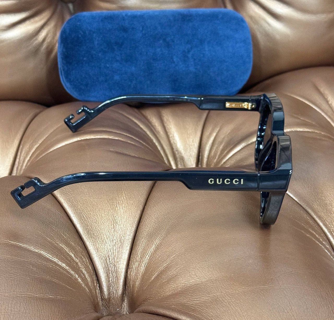 Gucci GUCCI GG1237S Ringo Shiina Eyewear Sunglasses Midnight Color Size ONE SIZE - 2 Thumbnail
