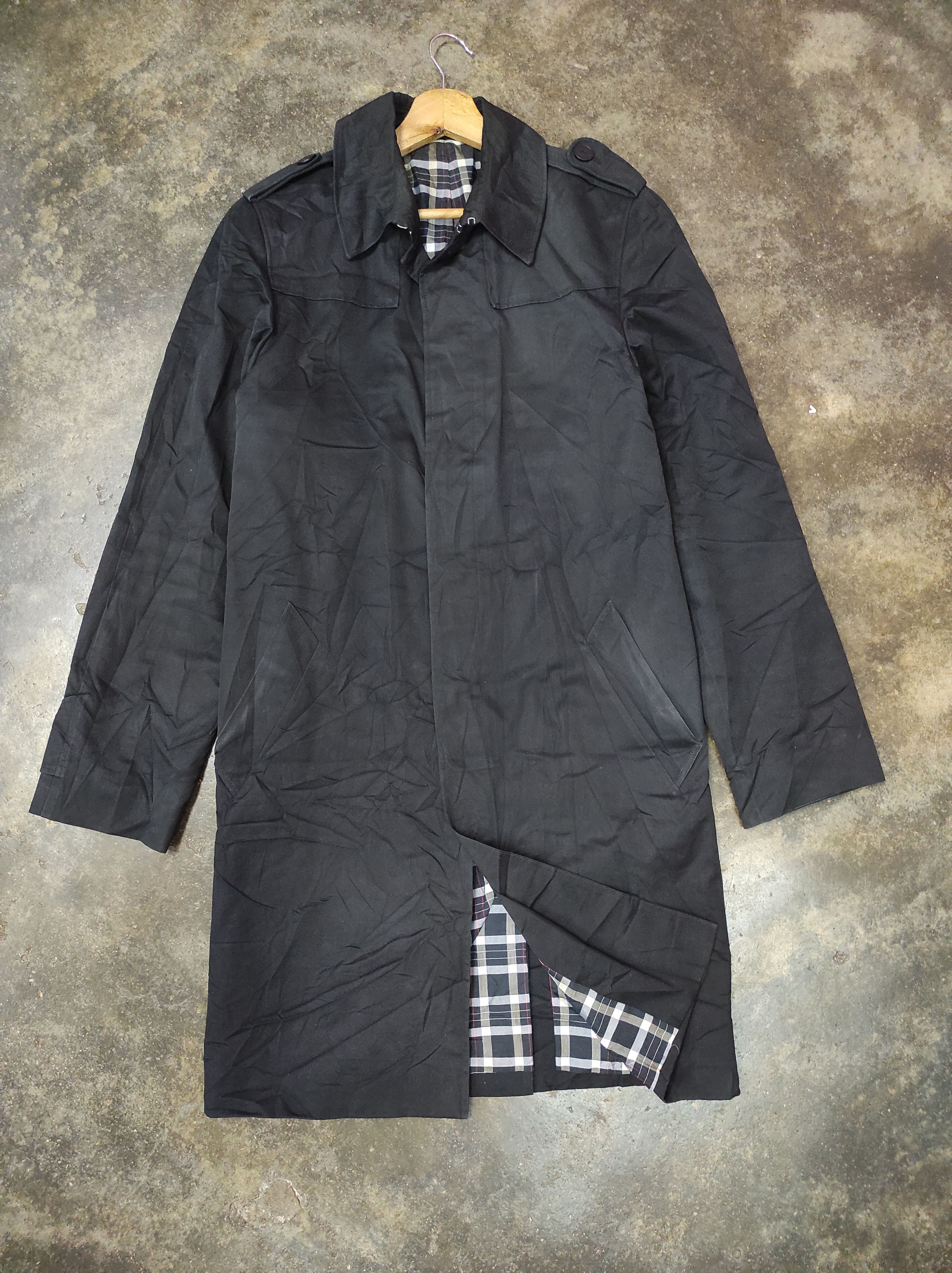 agnes b. AGNES B HOMME BLACK COAT OVERCOAT LONG JACKET SUN FADED Size US S / EU 44-46 / 1 - 1 Thumbnail