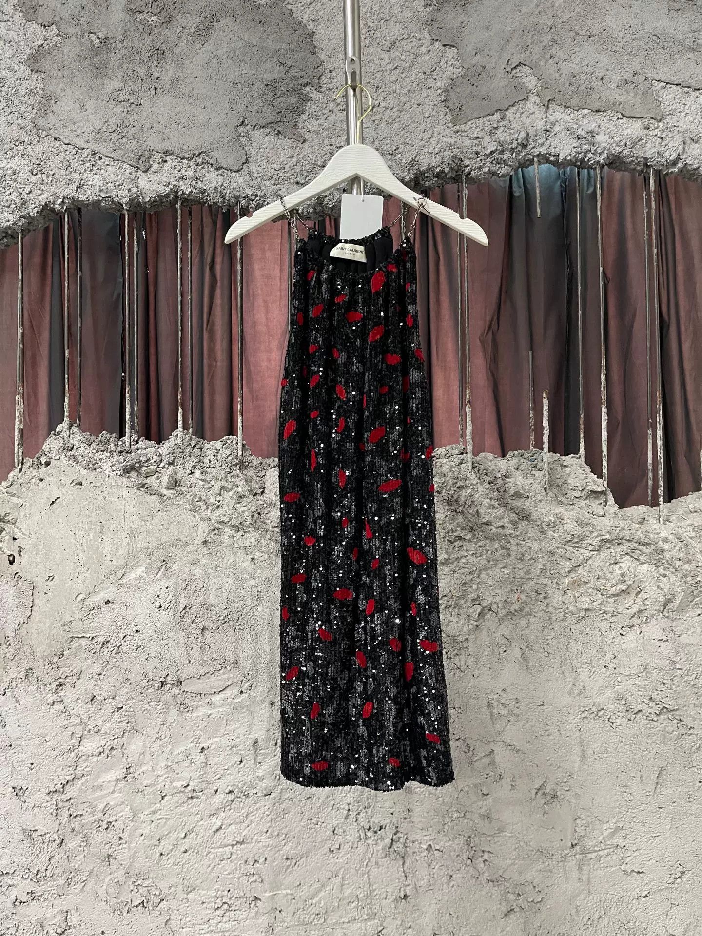 Saint Laurent Paris Saint Laurent Sequin Sling Dress Size XS / US 0-2 / IT 36-38 - 1 Thumbnail
