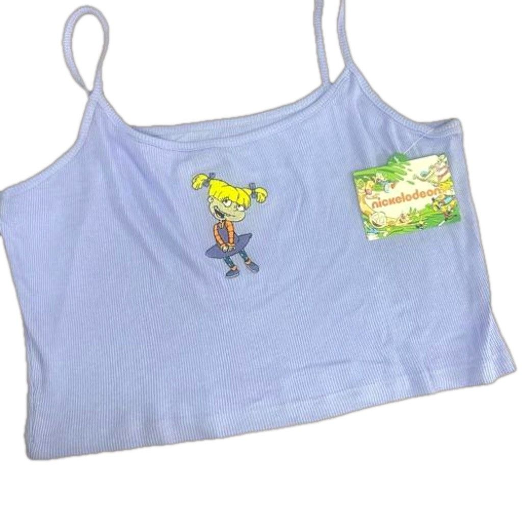 Nickelodeon NWT Nickelodeon Rugrats Cropped Ribbed Y2K Tank Top XL Size XL / US 12-14 / IT 48-50 - 1 Thumbnail