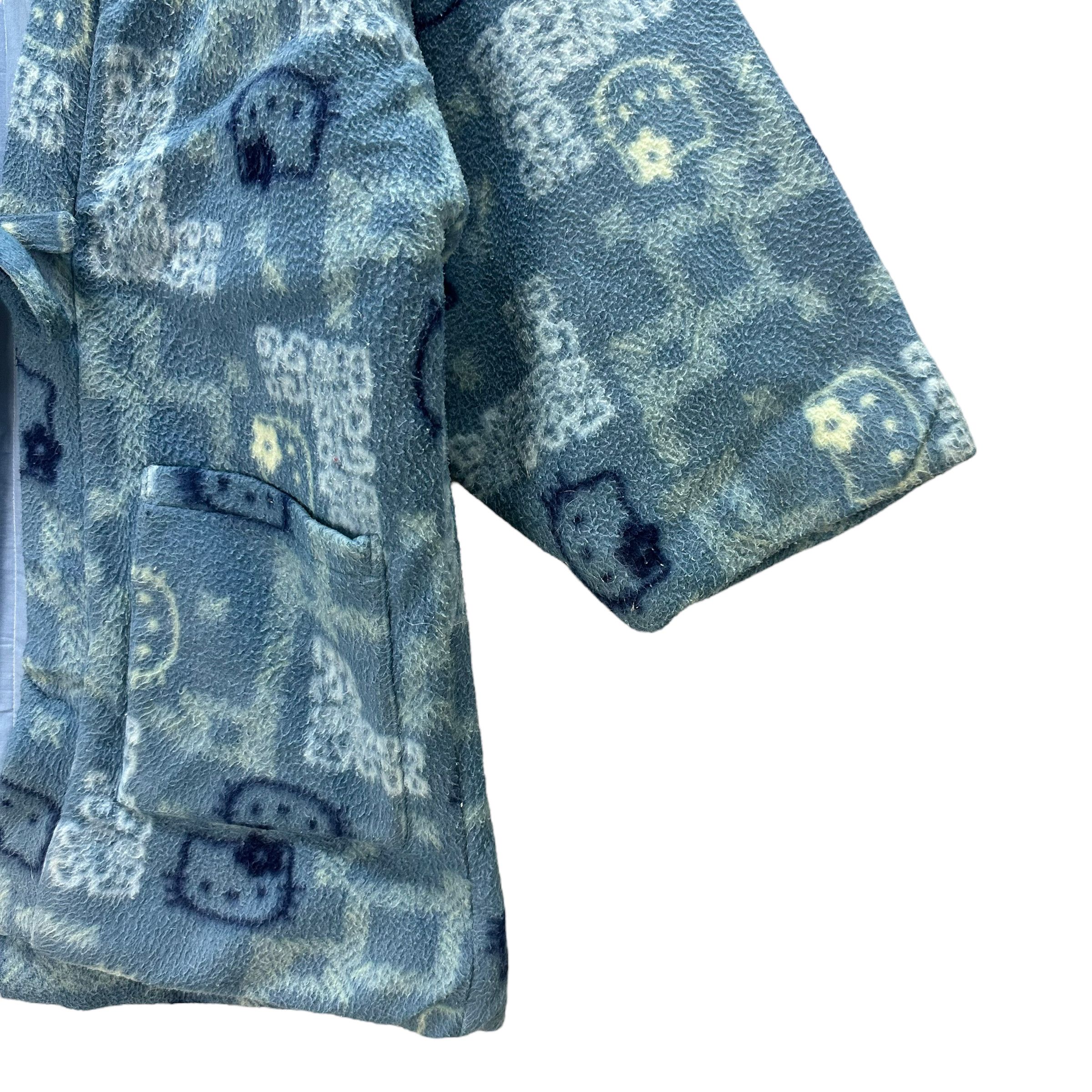 Japanese Brand VINTAGE HELLO KITTY FULLPRINT FLEECE KIMONO #8312-003 Size US M / EU 48-50 / 2 - 5 Thumbnail