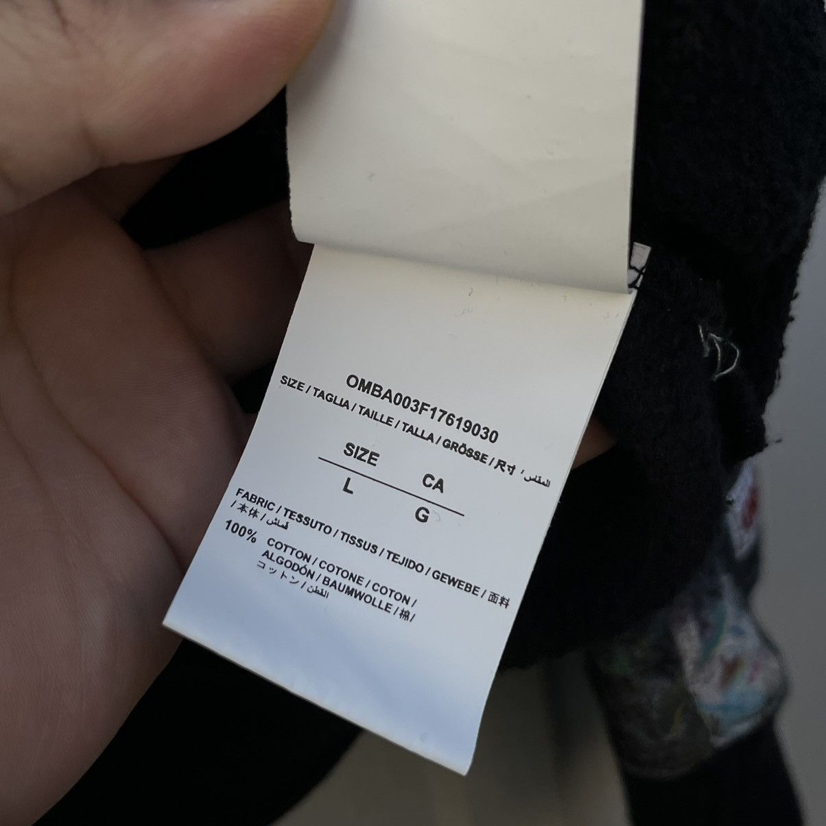 Off-White 2021 Off White Galaxy Brushed ‘Seeing Things’ Crewneck Sz L Size US L / EU 52-54 / 3 - 6 Thumbnail