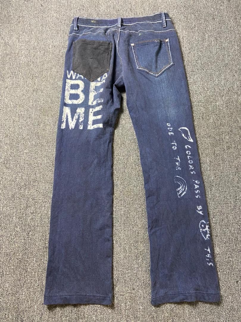 Jean Charles De Castelbajac Castelbajac Street Fashion Style Cotton Denim Pants (194) Size US 30 / EU 46 - 2 Thumbnail