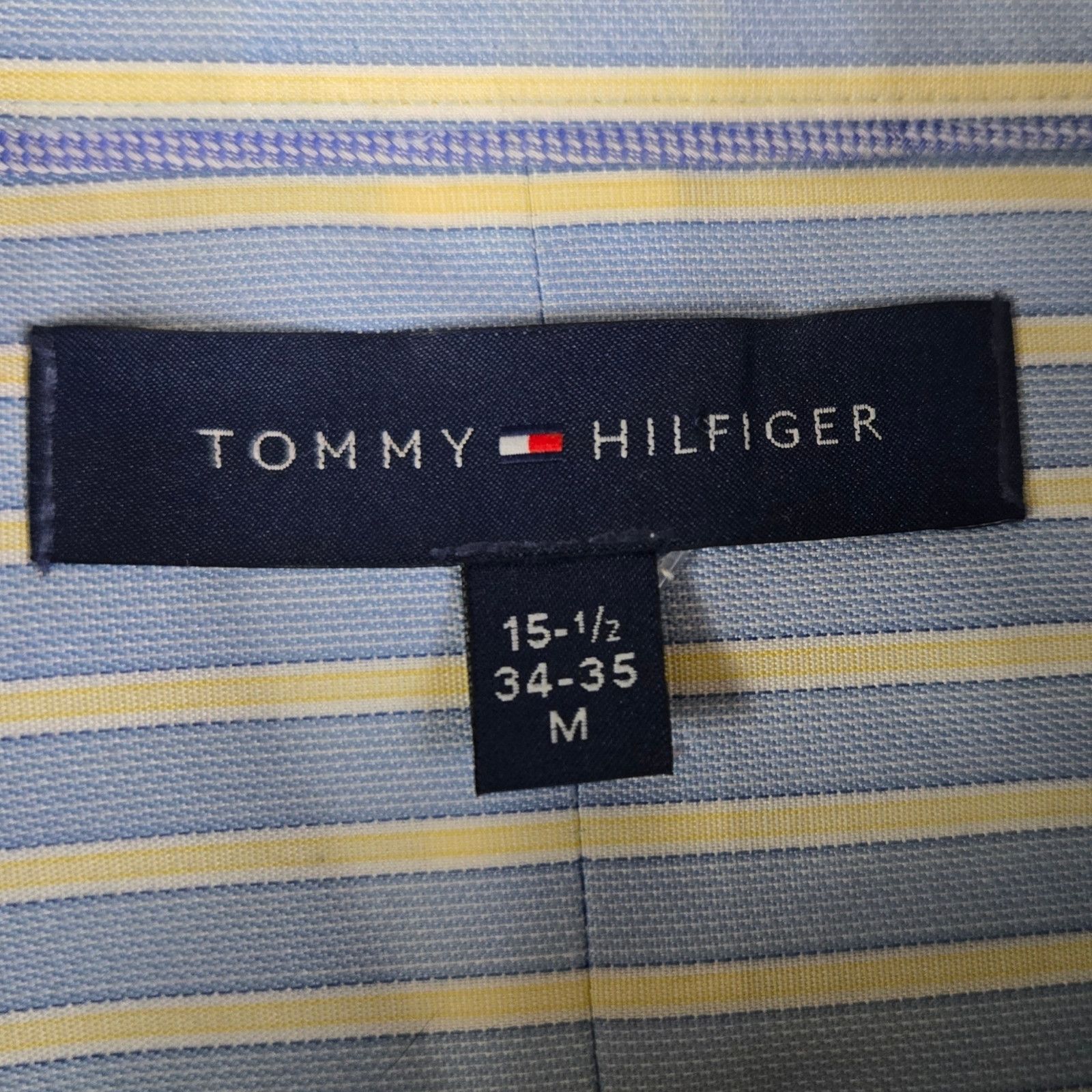 Tommy Hilfiger Tommy Hilfiger Blue Stripe Button Up Dress Shirt Size Medium Size US M / EU 48-50 / 2 - 6 Thumbnail