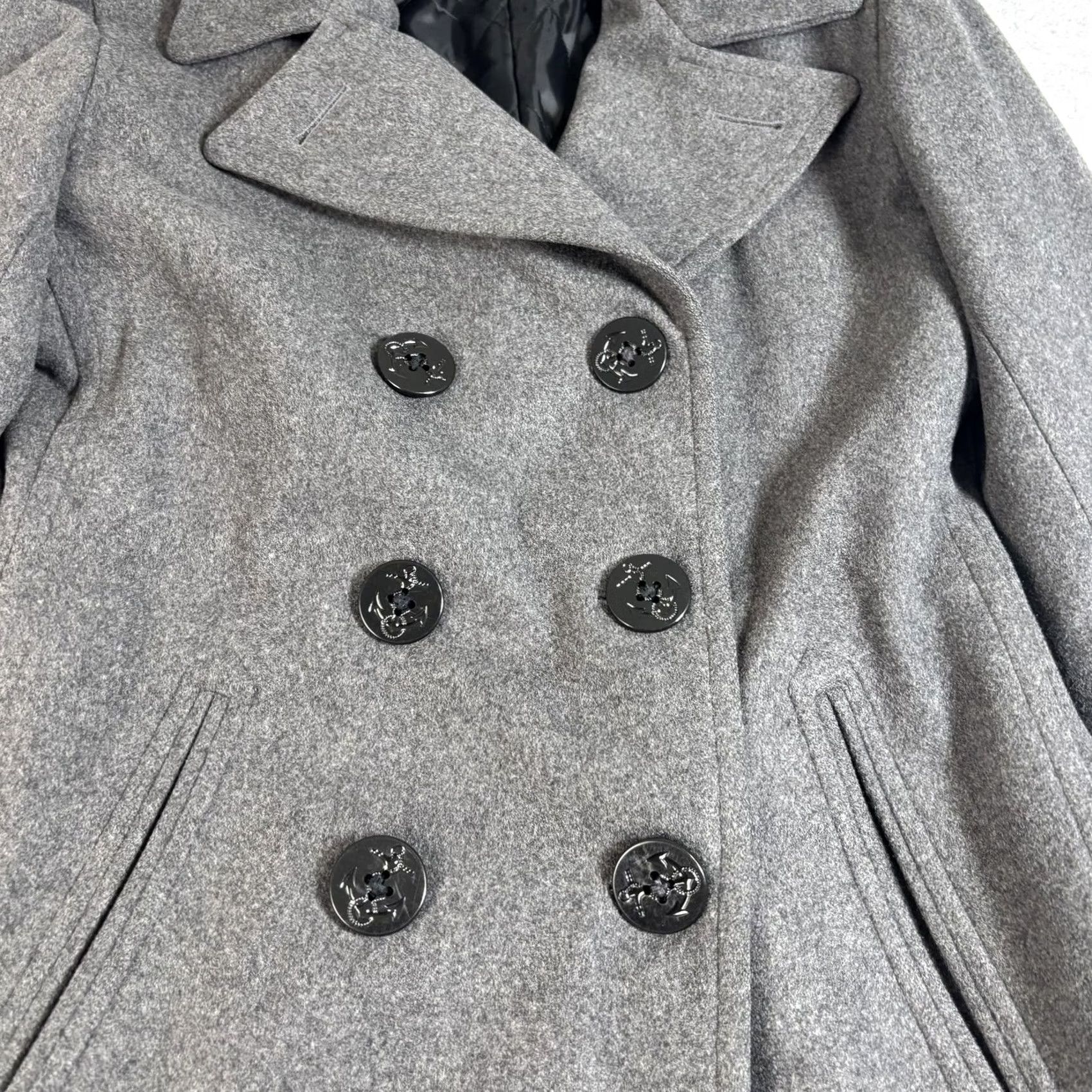 Ralph Lauren Ralph Lauren Wool Coat XS Gray Long Double Breasted Heritage Academia Size XS / US 0-2 / IT 36-38 - 6 Thumbnail