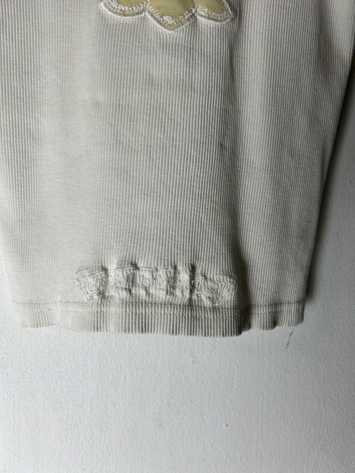 Japanese Brand Vintage Chrome Heart Inspired Thermal Longsleeve Size XXS / US 00 / IT 34 - 2 Thumbnail