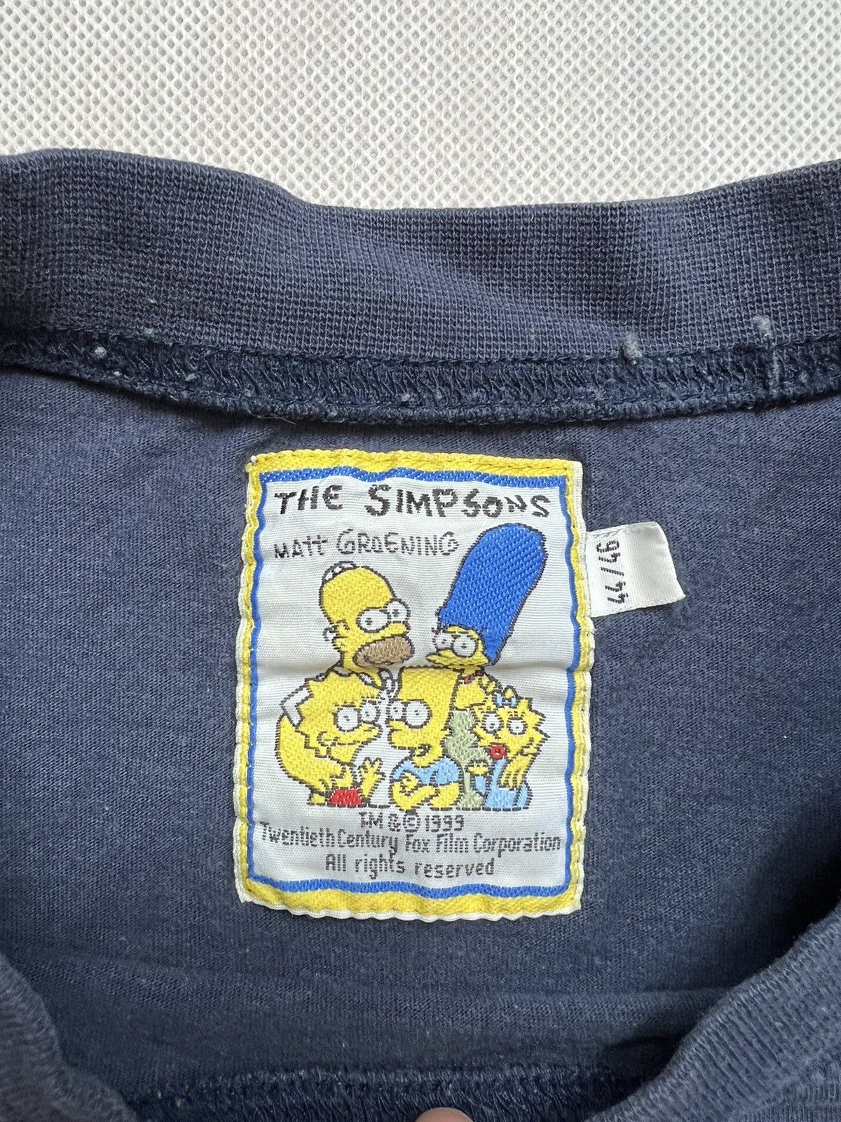 The Simpsons × Vintage Tshirt The Simpsons 1999 Agent Vintage 90’s Size US L / EU 52-54 / 3 - 5 Thumbnail
