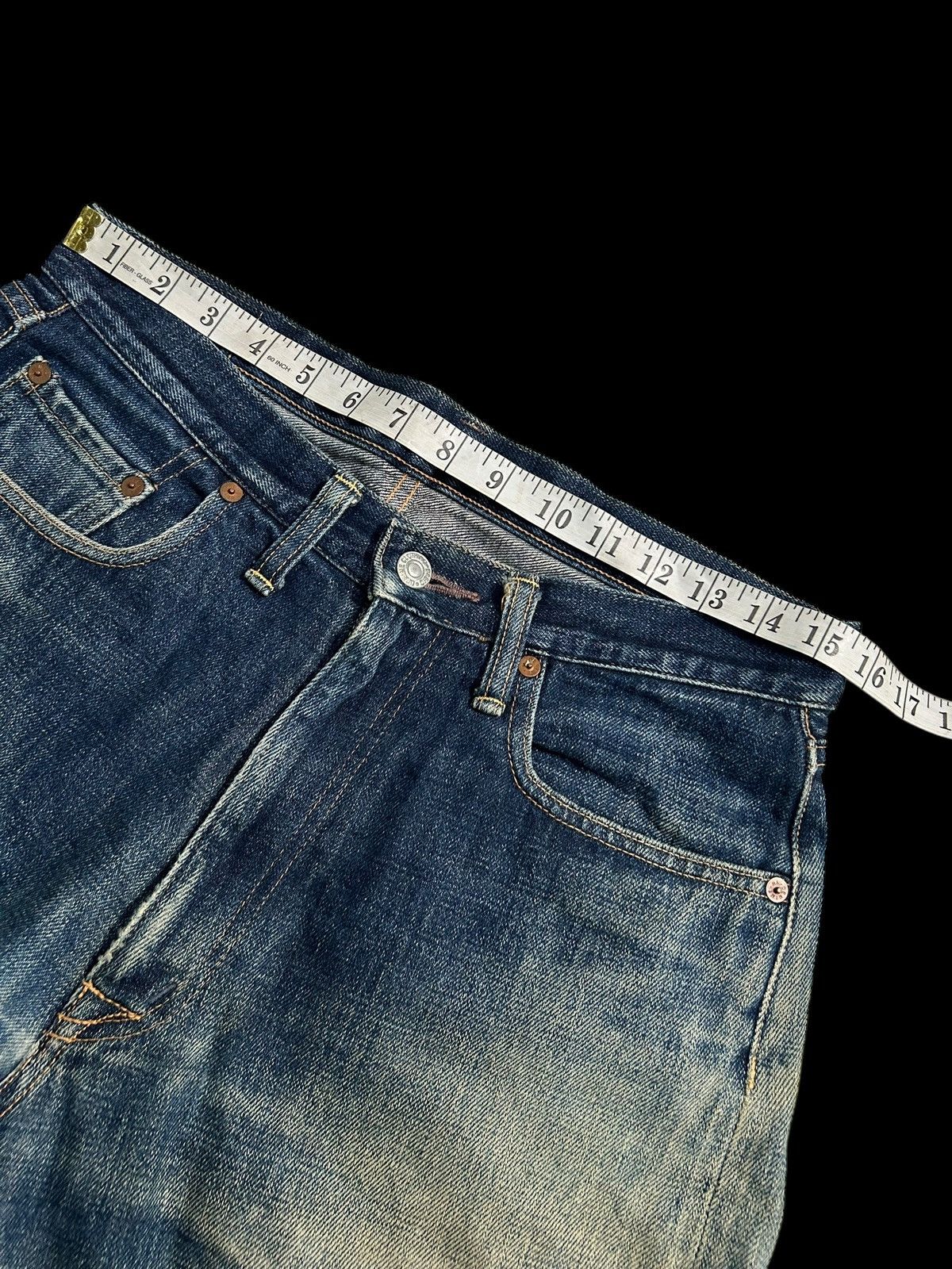 Japanese Brand × Kapital × Vintage DENIME SELVEDGE DISTRESSED VINTAGE DENIM JEANS Size US 31 - 15 Thumbnail
