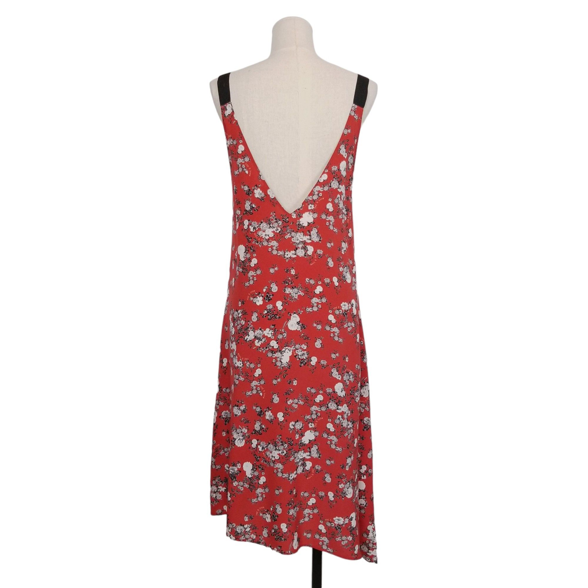 Rag & Bone Zac Asymmetrical Floral Print Silk Dress Size S / US 4 / IT 40 - 4 Thumbnail
